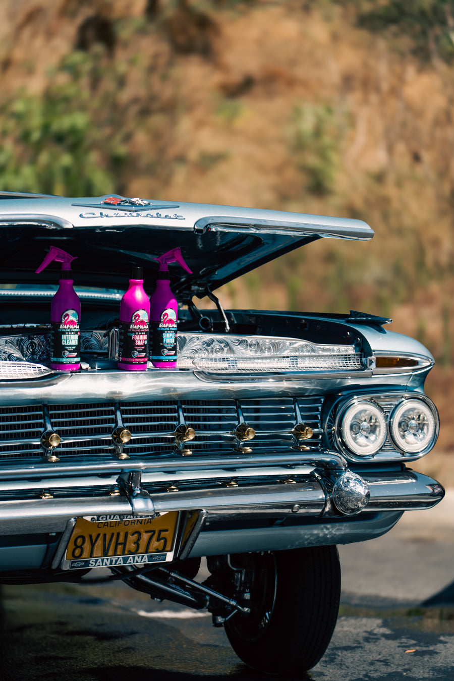 Bahama full set beside a lowrider grille
