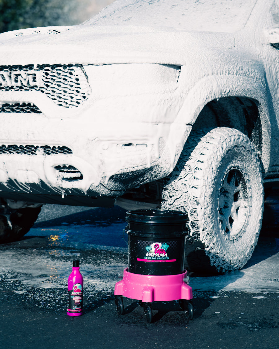 Off-road truck foam wash with Bahama Foaming Soap