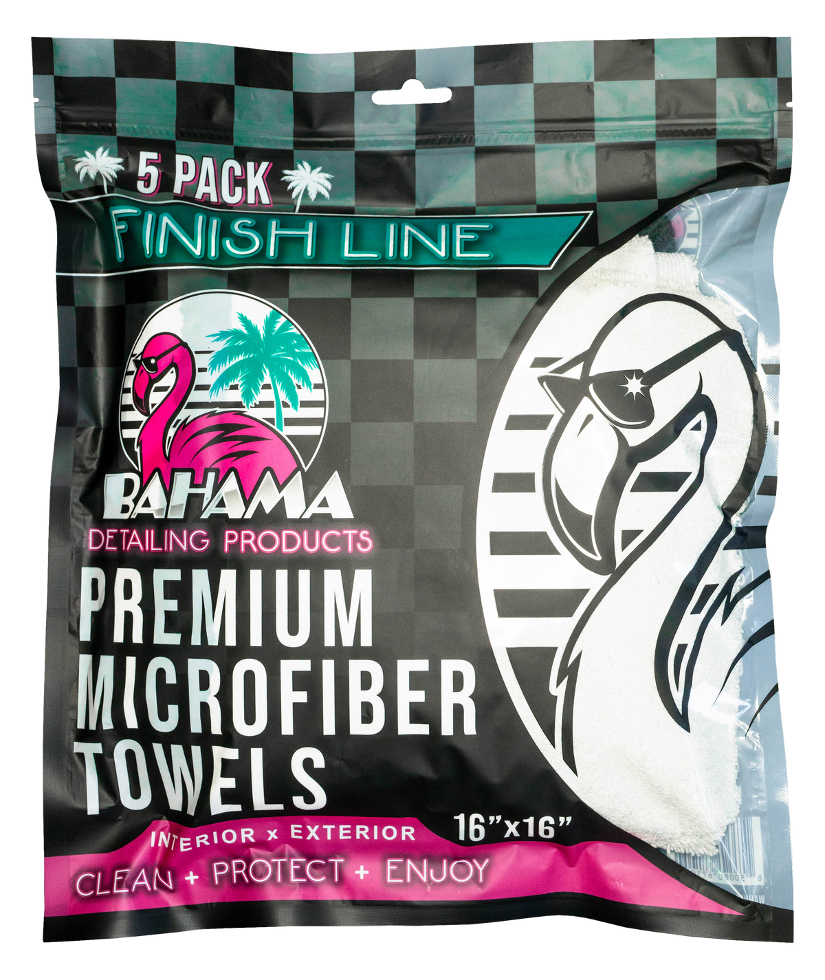Finish Line Premium Microfiber Towels · 5 Pack